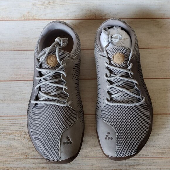 Vivobarefoot Primus Trio Leather/Mesh Grey Walking Running Outdoor Sneakers 14 main image 13